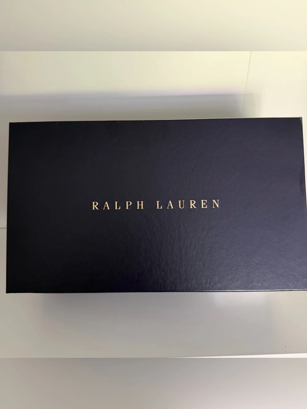 Ralph Lauren Purple Label Alonzo Bullion Crest Linen Slipper in Navy NWT NIB